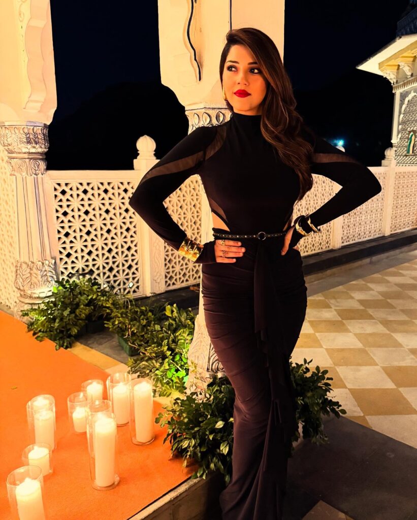 Mehreen in elegant black ensemble
